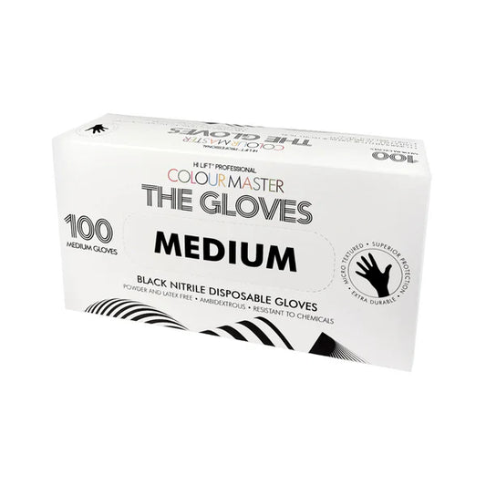 Hi Lift Colour Master The Gloves Medium Black Nitrile (100pcs)