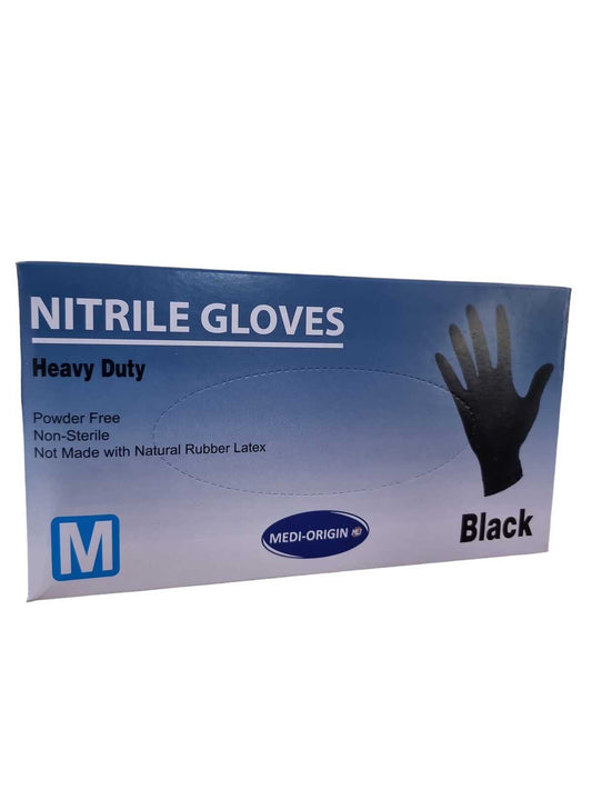 Medi-Origin Nitrile Globes - 100pcs (Black)