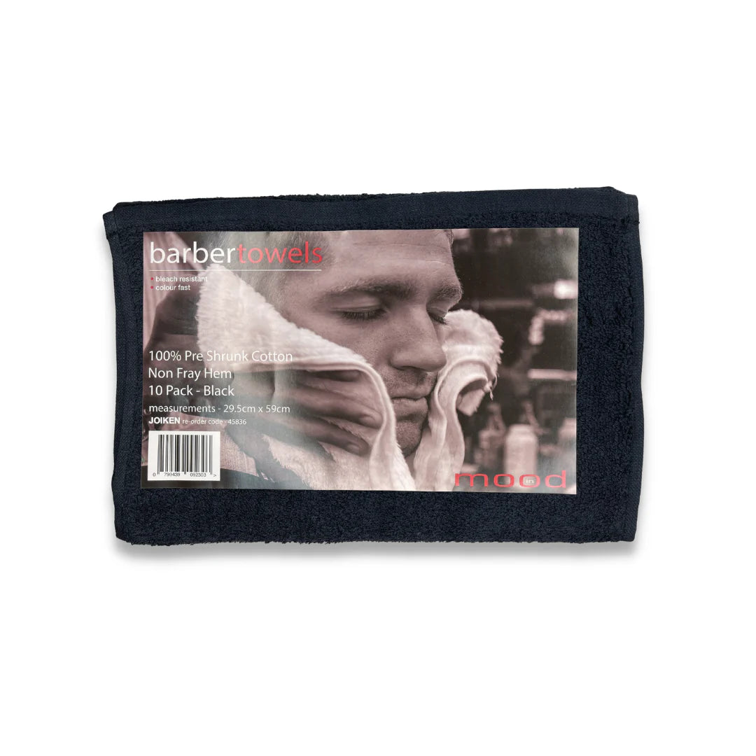 Mood In Barber Towels - 10pcs (Black)