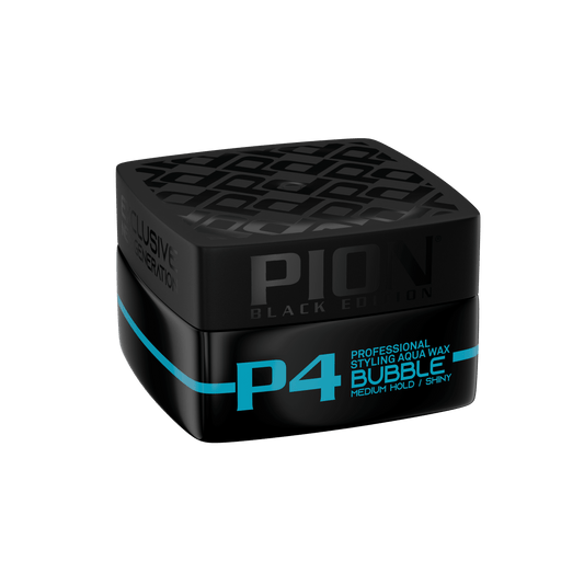 Pion Black Edition Professional Styling Wax - 150ml (P4 Bubble, Medium Hold)