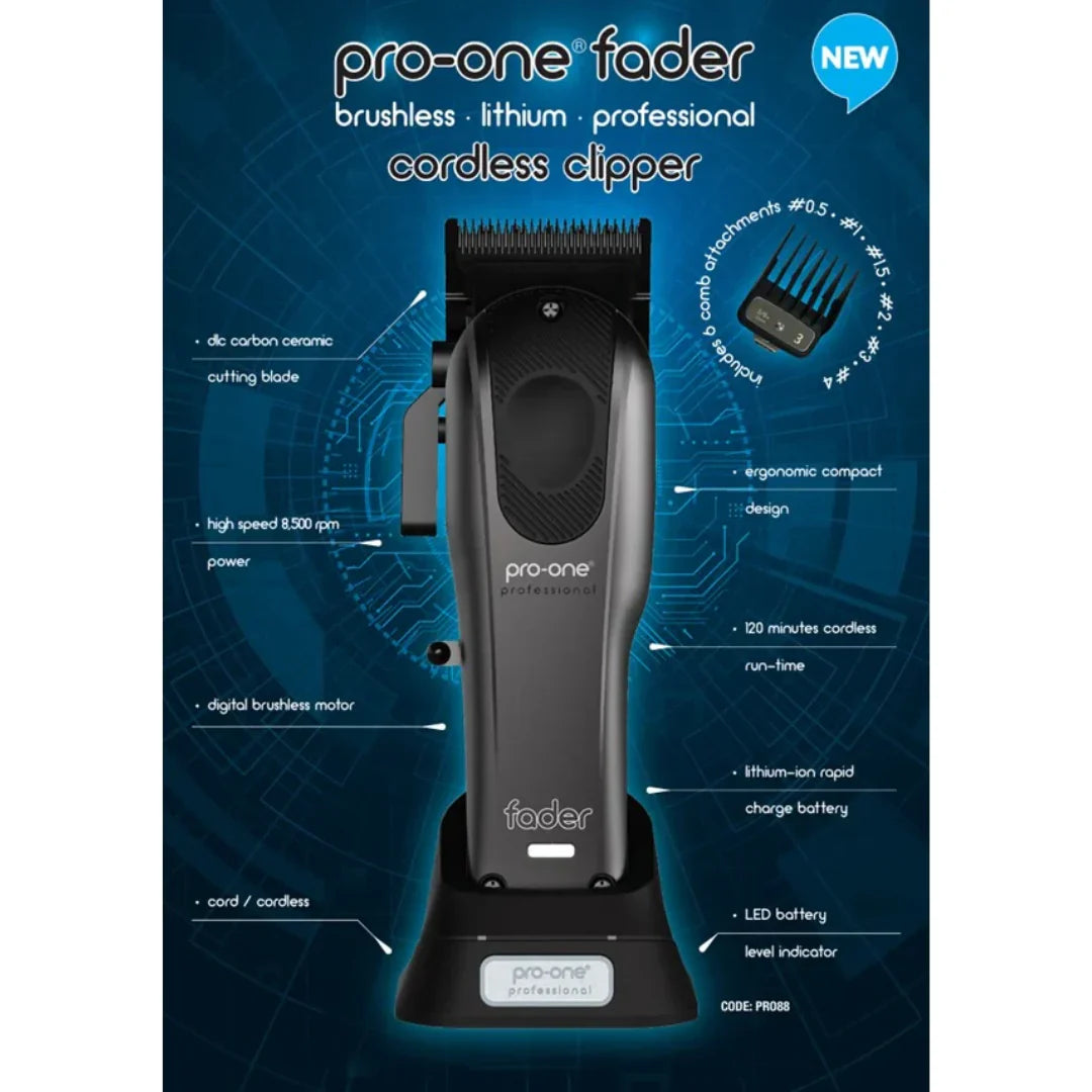 Pro-One Fader Lithium Cordless Clipper