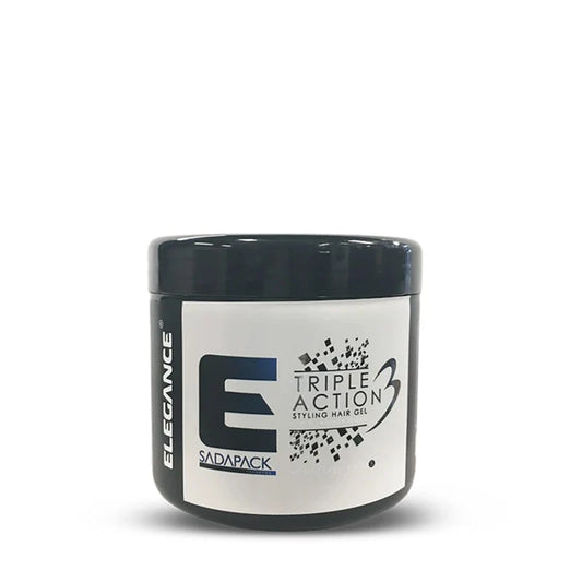 SadaPack Cosmetics Elegance Triple Action Styling Hair Gel – 500ml (White)