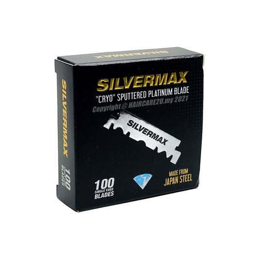 Silvermax Cryo Sputtered Platinum Razor Blades - 100pcs