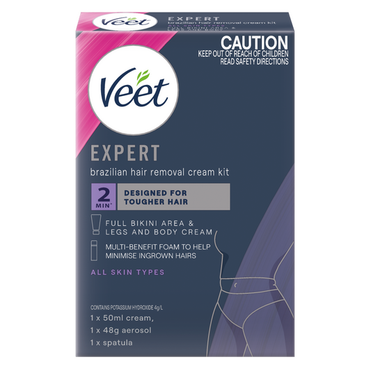 Veet Expert Brazilian Hair Removal Cream Kit