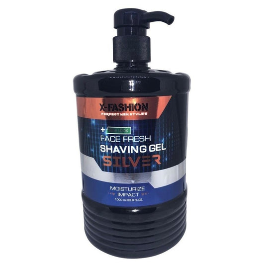 X-Fashion Face Fresh Shaving Gel - 1L (Silver)